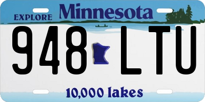 MN license plate 948LTU