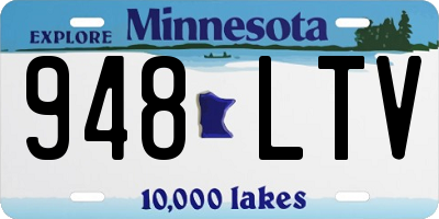 MN license plate 948LTV
