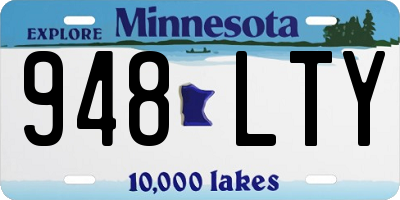 MN license plate 948LTY