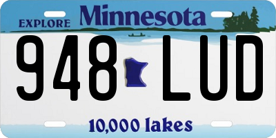 MN license plate 948LUD