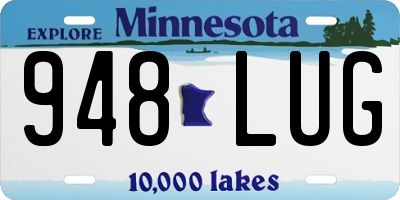 MN license plate 948LUG