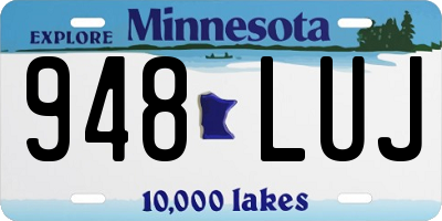 MN license plate 948LUJ