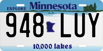 MN license plate 948LUY