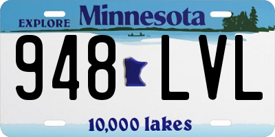 MN license plate 948LVL