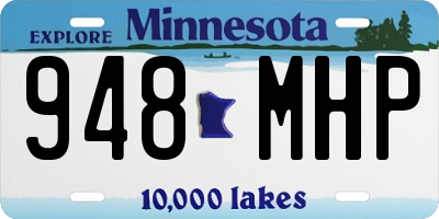 MN license plate 948MHP