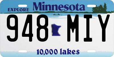MN license plate 948MIY
