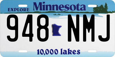 MN license plate 948NMJ