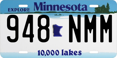 MN license plate 948NMM