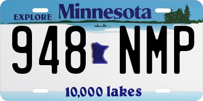 MN license plate 948NMP