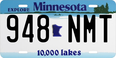 MN license plate 948NMT