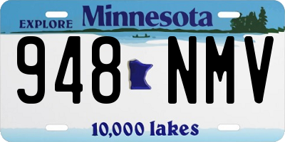 MN license plate 948NMV