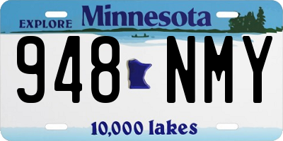 MN license plate 948NMY