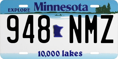 MN license plate 948NMZ