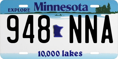 MN license plate 948NNA