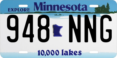 MN license plate 948NNG