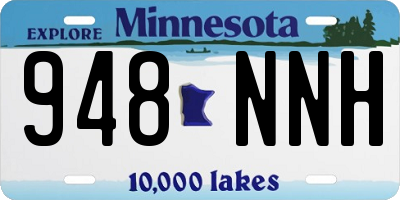 MN license plate 948NNH