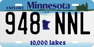 MN license plate 948NNL