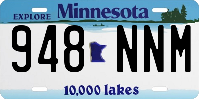 MN license plate 948NNM