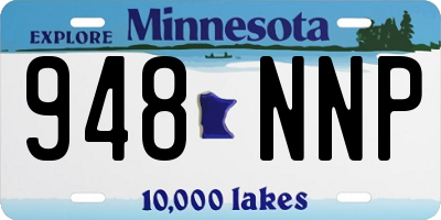 MN license plate 948NNP