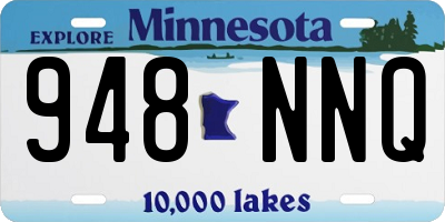 MN license plate 948NNQ