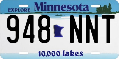 MN license plate 948NNT