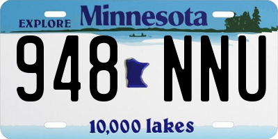 MN license plate 948NNU