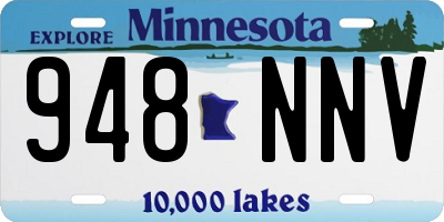 MN license plate 948NNV