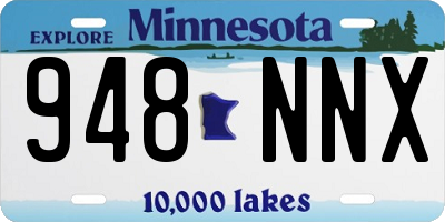 MN license plate 948NNX