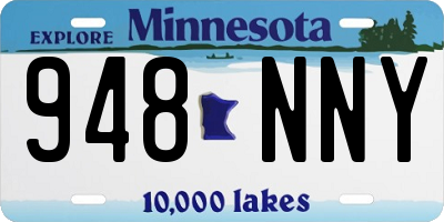 MN license plate 948NNY