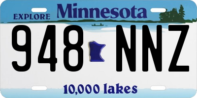 MN license plate 948NNZ