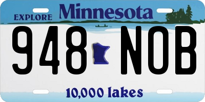 MN license plate 948NOB