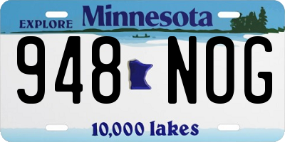 MN license plate 948NOG