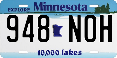 MN license plate 948NOH