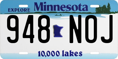 MN license plate 948NOJ