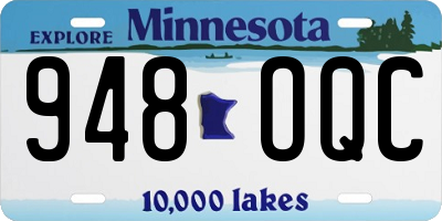 MN license plate 948OQC