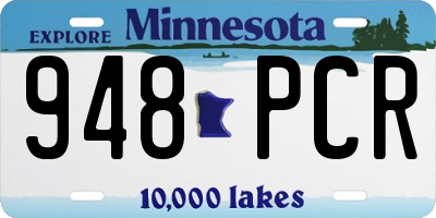 MN license plate 948PCR