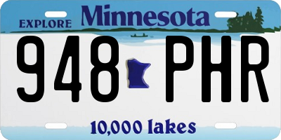 MN license plate 948PHR