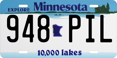MN license plate 948PIL