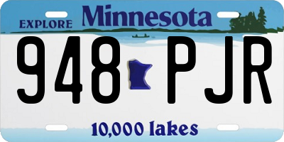 MN license plate 948PJR