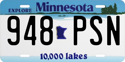 MN license plate 948PSN