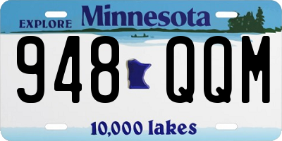 MN license plate 948QQM