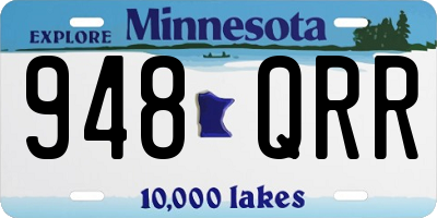 MN license plate 948QRR