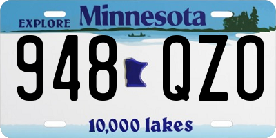 MN license plate 948QZO