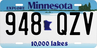 MN license plate 948QZV