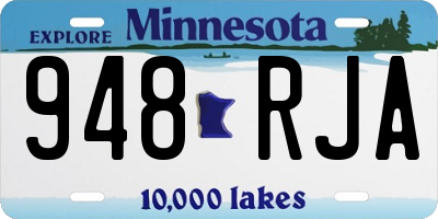 MN license plate 948RJA