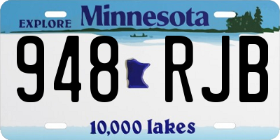 MN license plate 948RJB