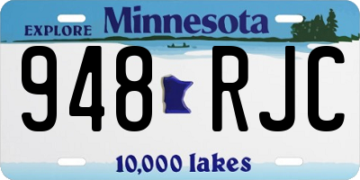 MN license plate 948RJC