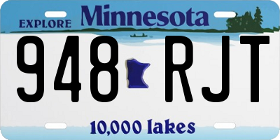 MN license plate 948RJT