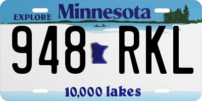 MN license plate 948RKL