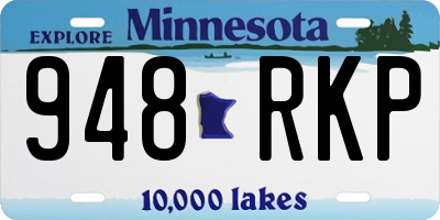 MN license plate 948RKP